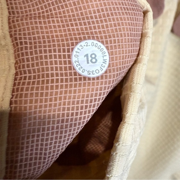 Lululemon Grid Fleece Hiking Overshirt Prosecco / Pink Clay size 18 - Picture 10 of 14